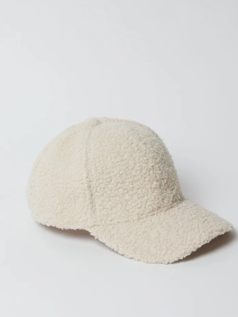 Hat Attack Faux Sherpa Cap in cream Parchment